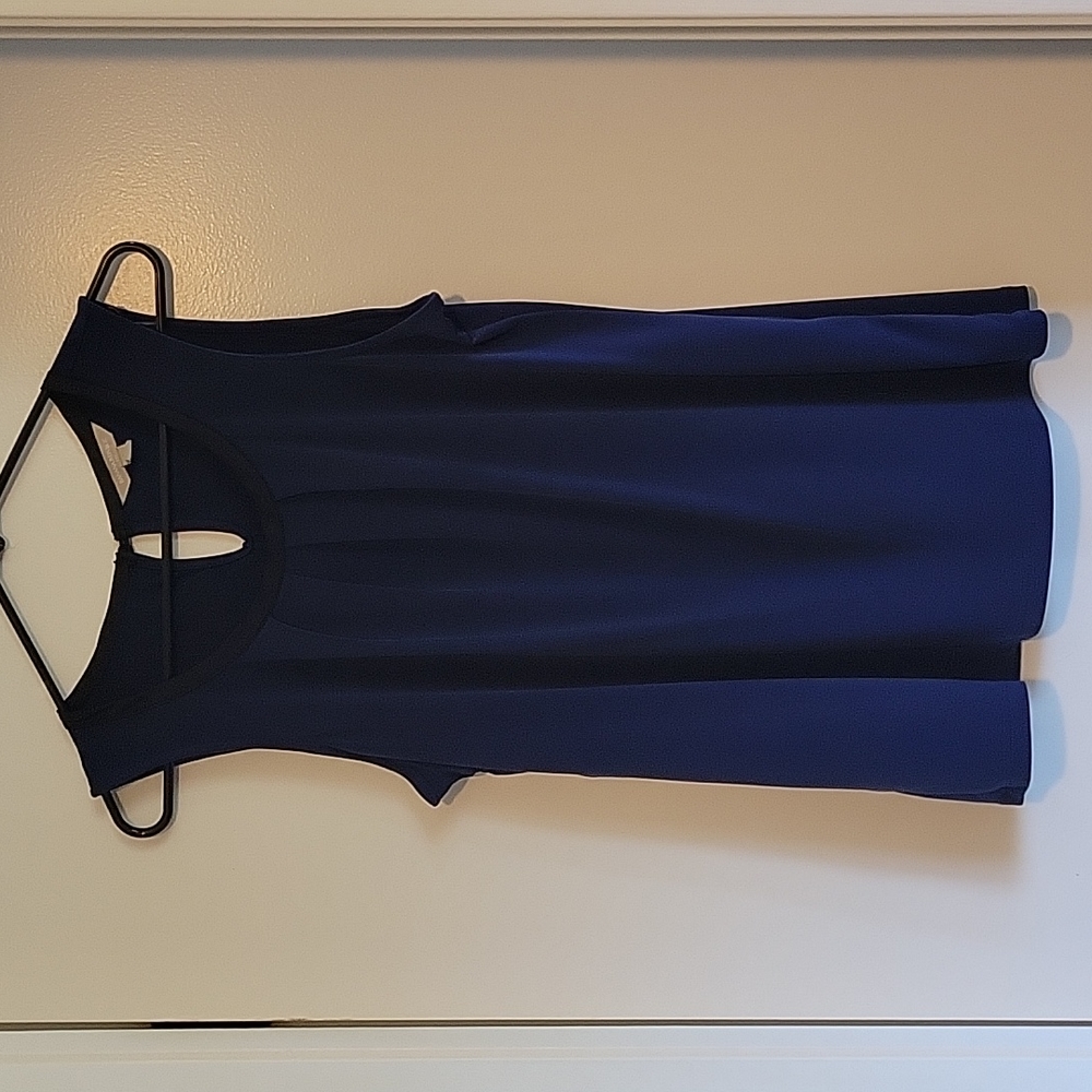 Banana Republic blue tank/she'll with black trim